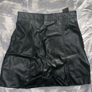 Black Leather Skirt